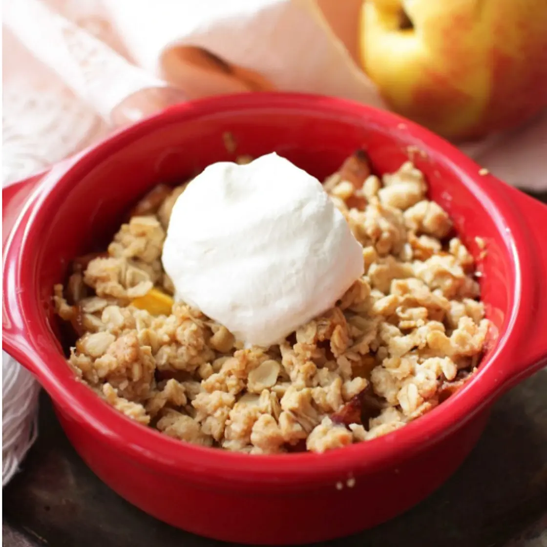 Peach Crisp For One