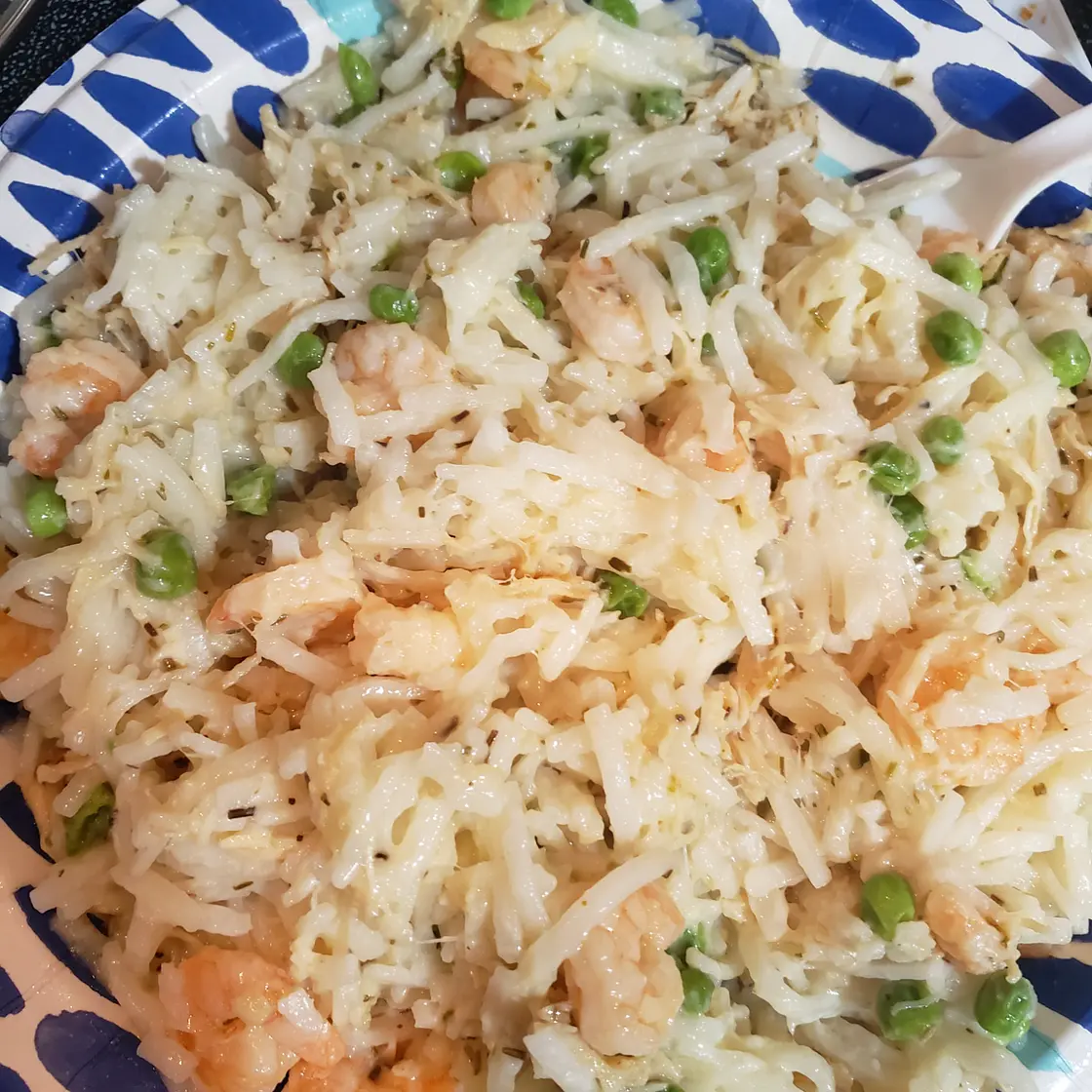 Shrimp fettichini Alfredo