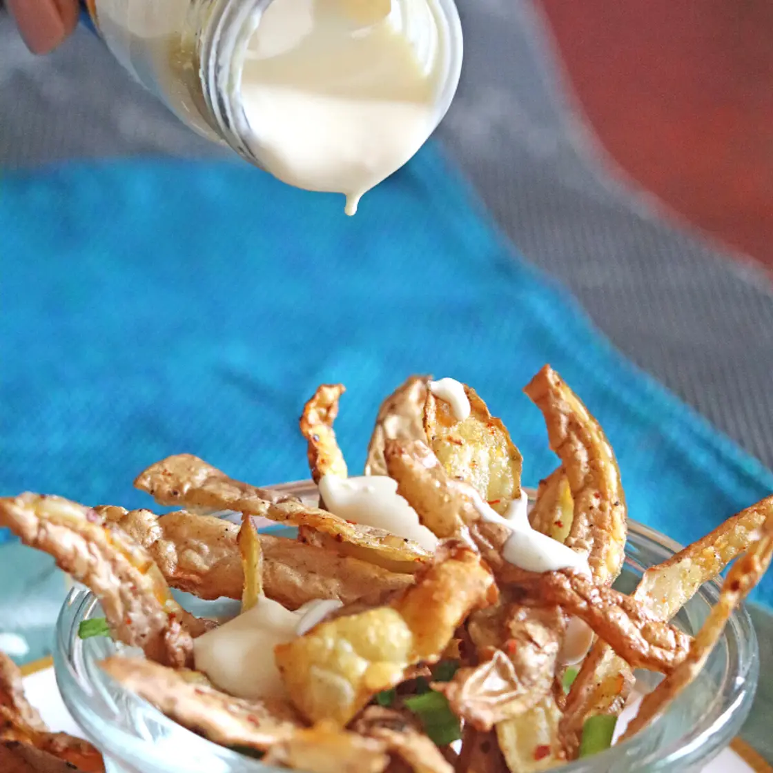 Air Fried Potato Peels