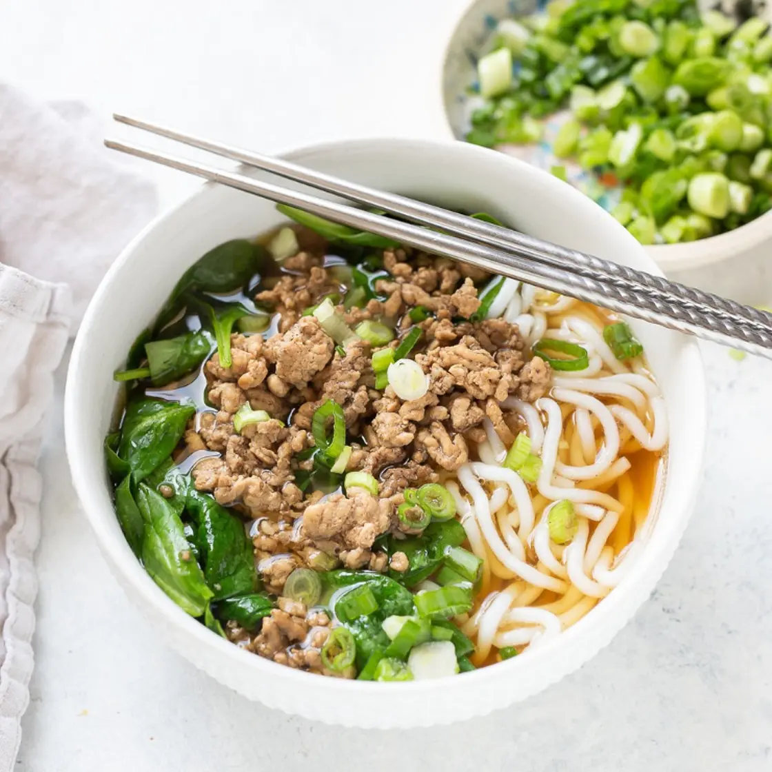 Pork and Shiratake noodle soup