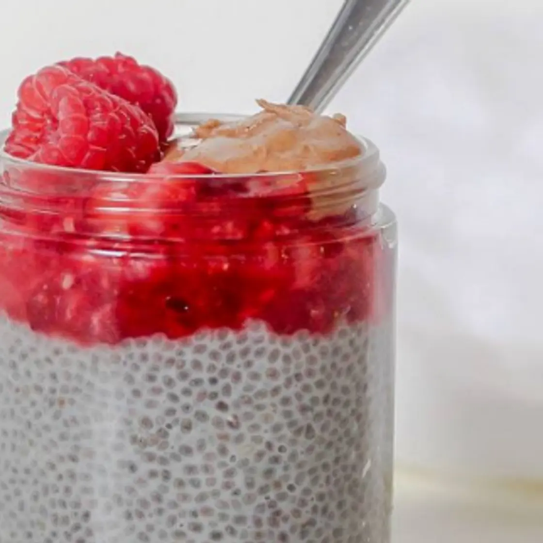 Almond Butter & Jam Chia Pudding
