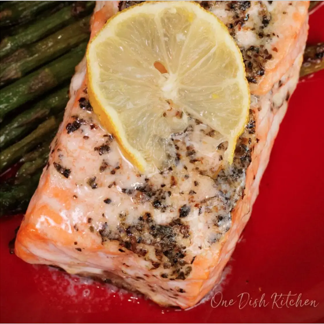Sheet Pan Salmon For One