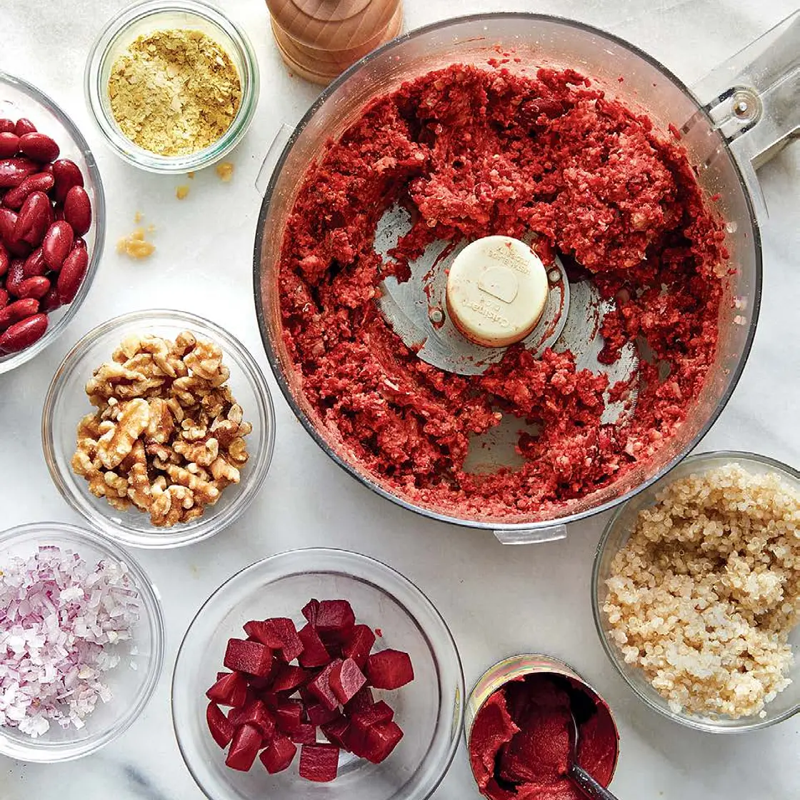 RED BEAN AND BEETROOT CUTLETS