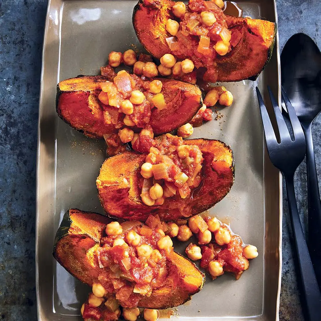 RED CURRY CHICKPEAS AND KABOCHA SQUASH