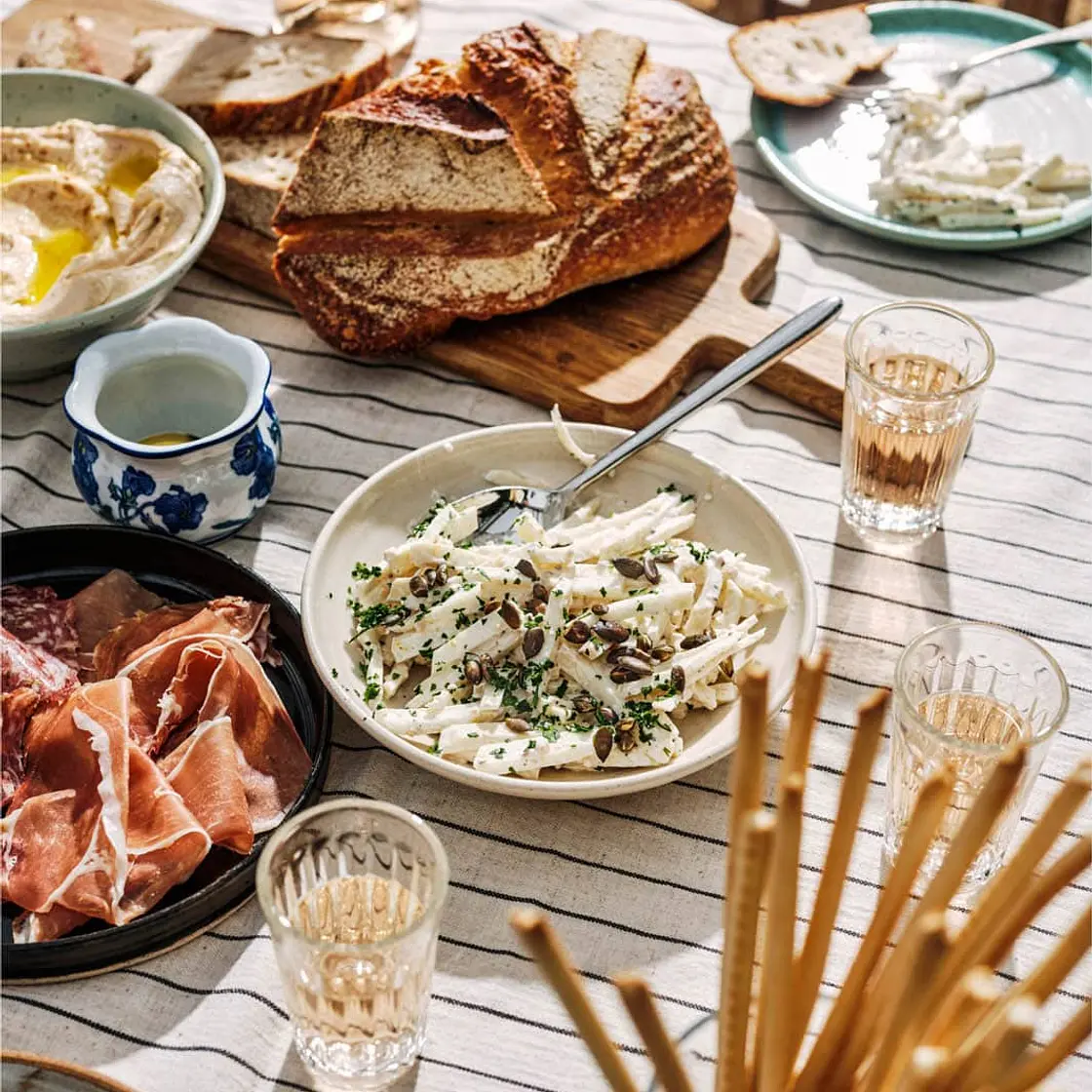 Celeriac remoulade with pumpkin seeds