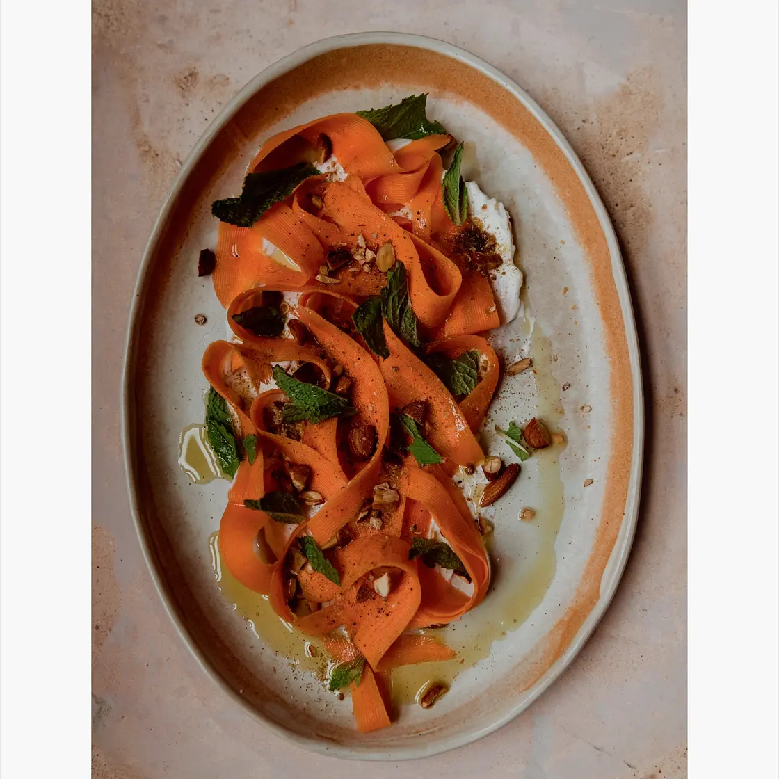 Pickled Carrots with Almond Dukkah