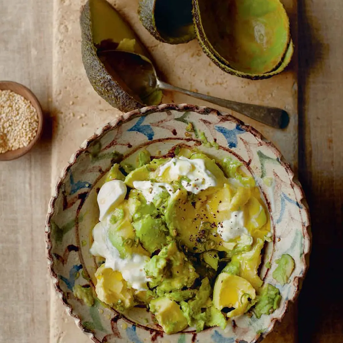 Gazan smashed avocados