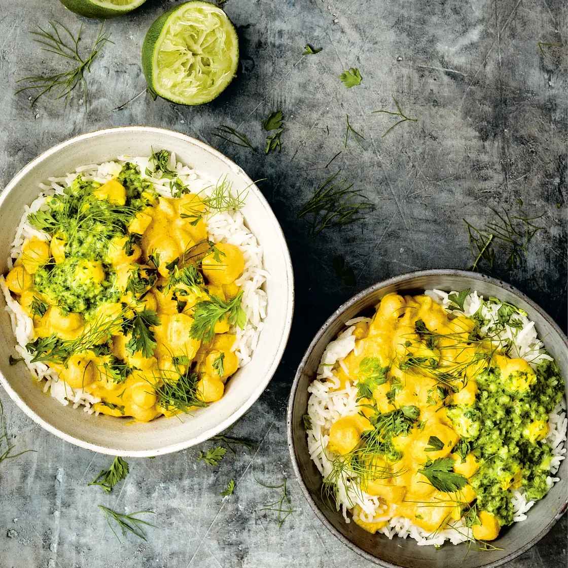 chickpeas, fennel, and potatoes