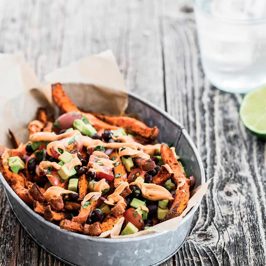 SWEET POTATO NACHO FRIES