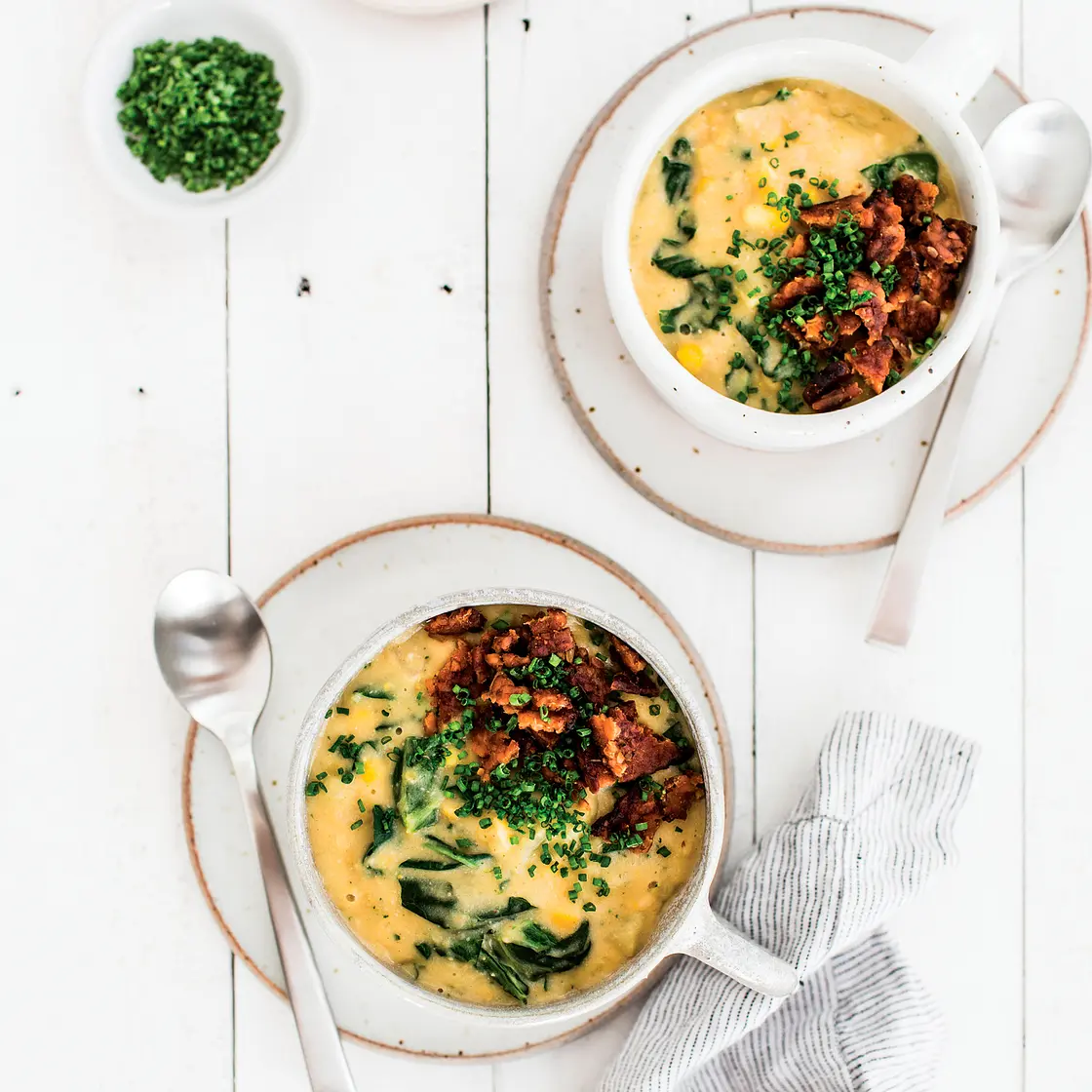 YELLOW SPLIT PEA CHOWDER WITH SWEET CORN