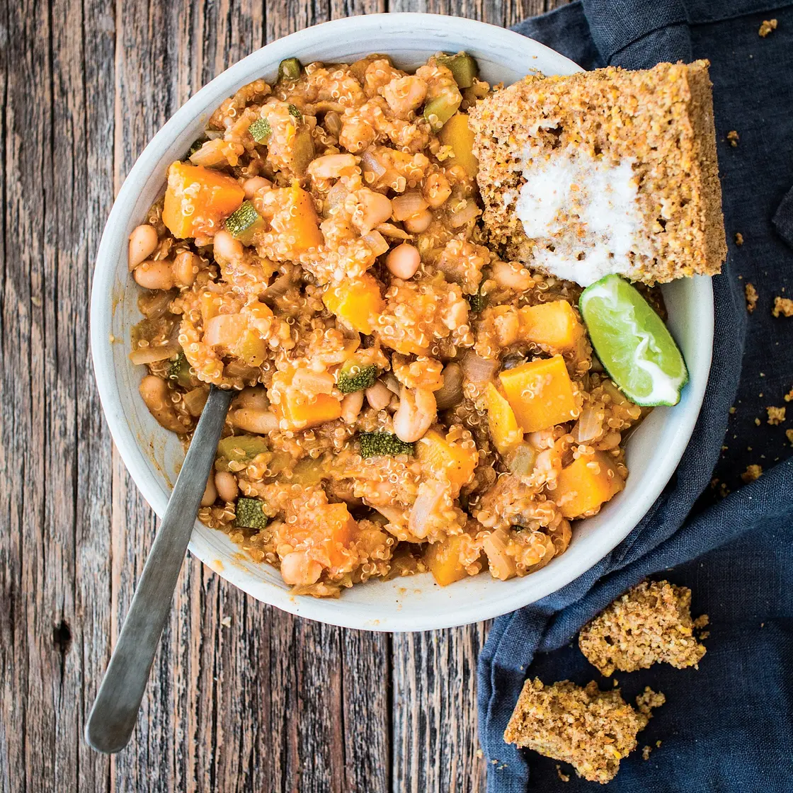 WHITE CHILI WITH BUTTERNUT SQUASH