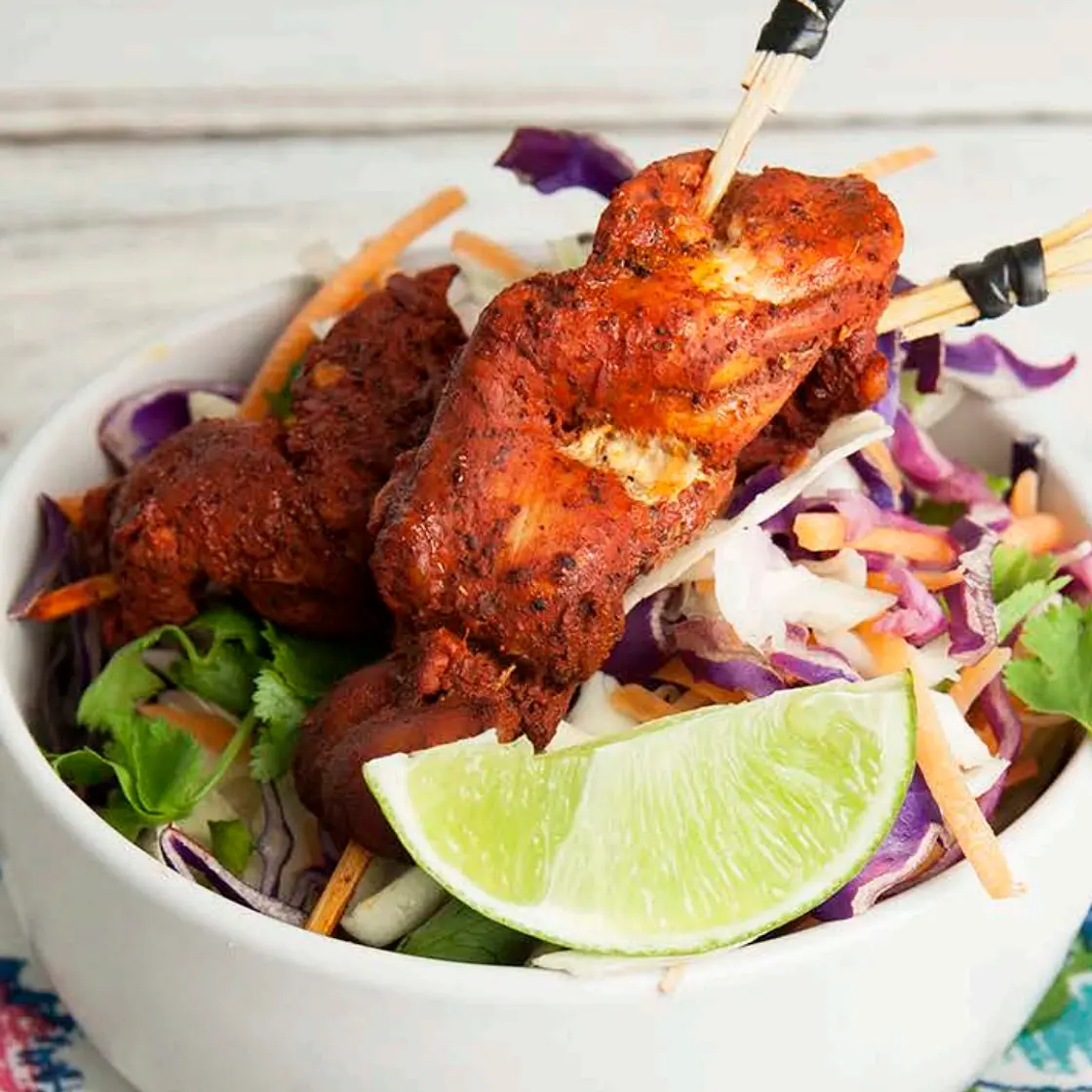 Achiote Chicken Pibil Skewers