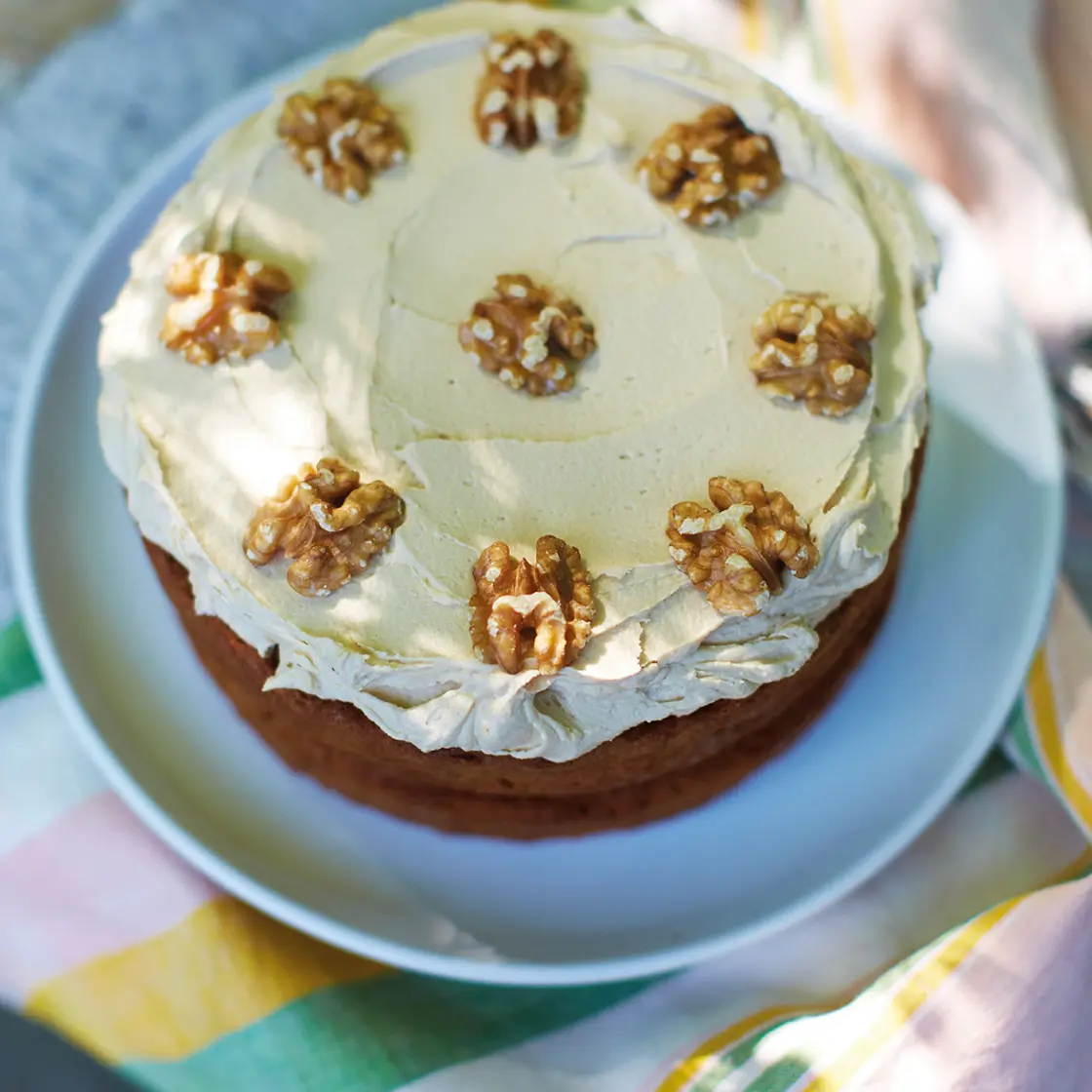 My mum’s classic 1970s coffee and walnut cake