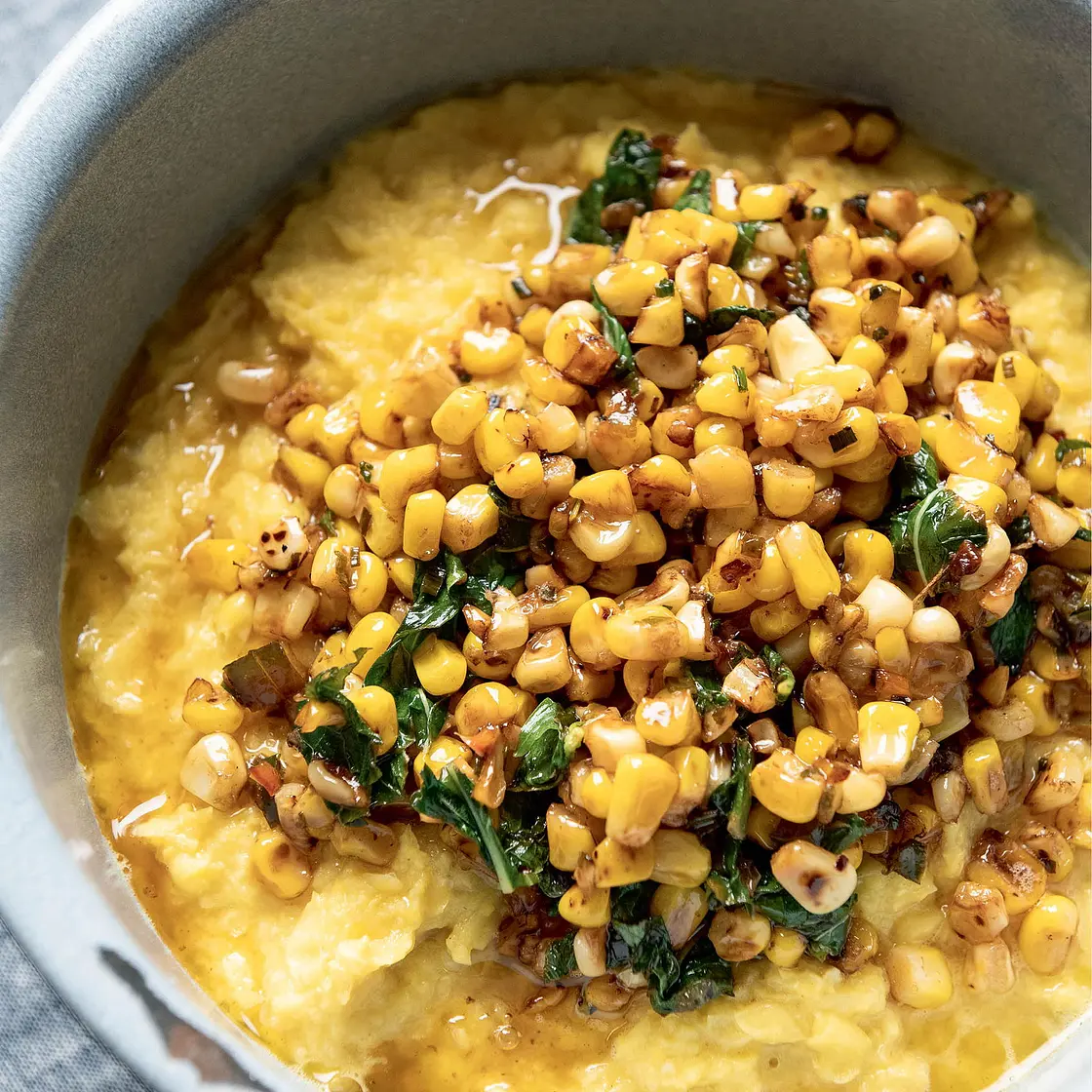 Fresh-Corn Polenta with Butter and Herbs