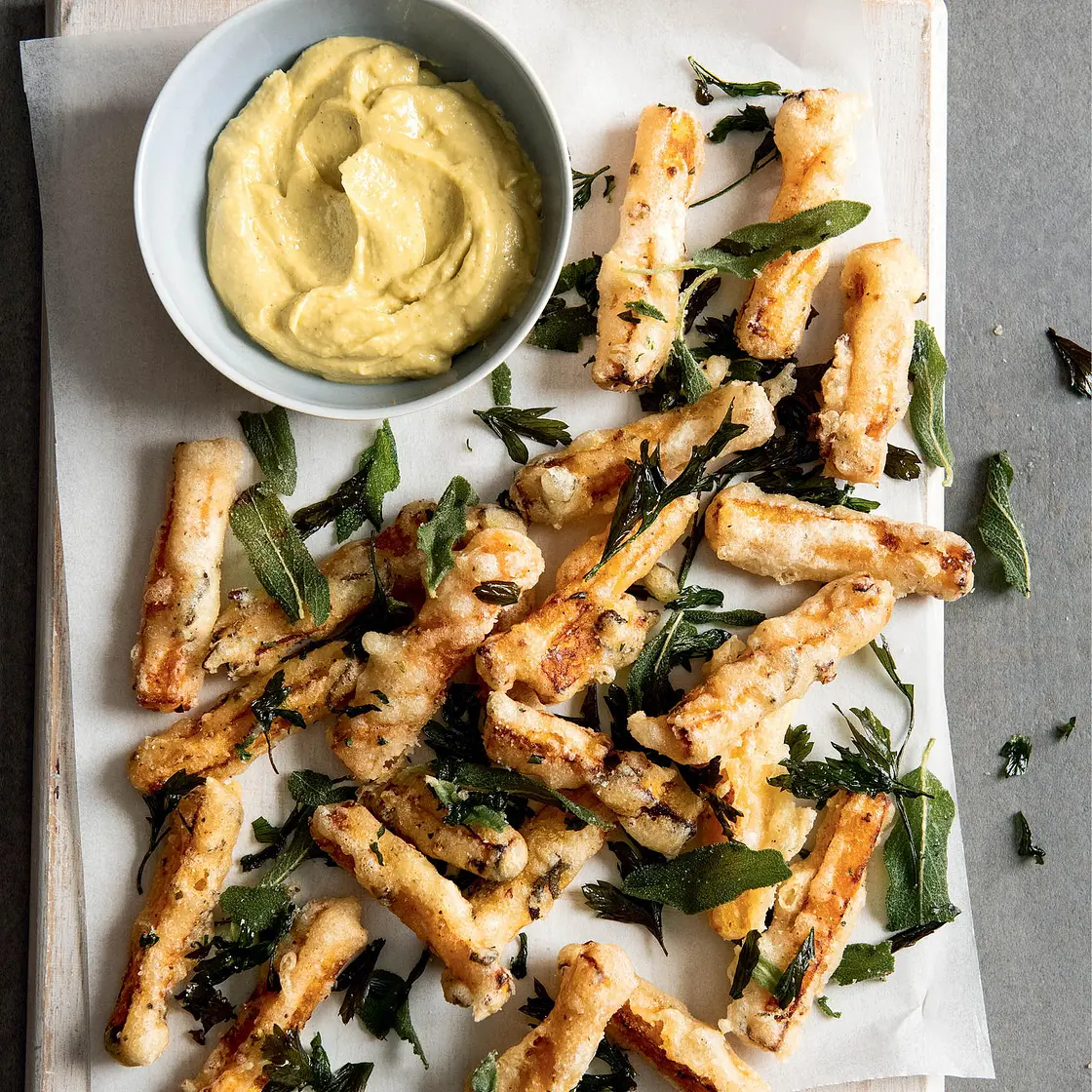 Butternut Squash Fries with Lemon-Parmesan Aioli