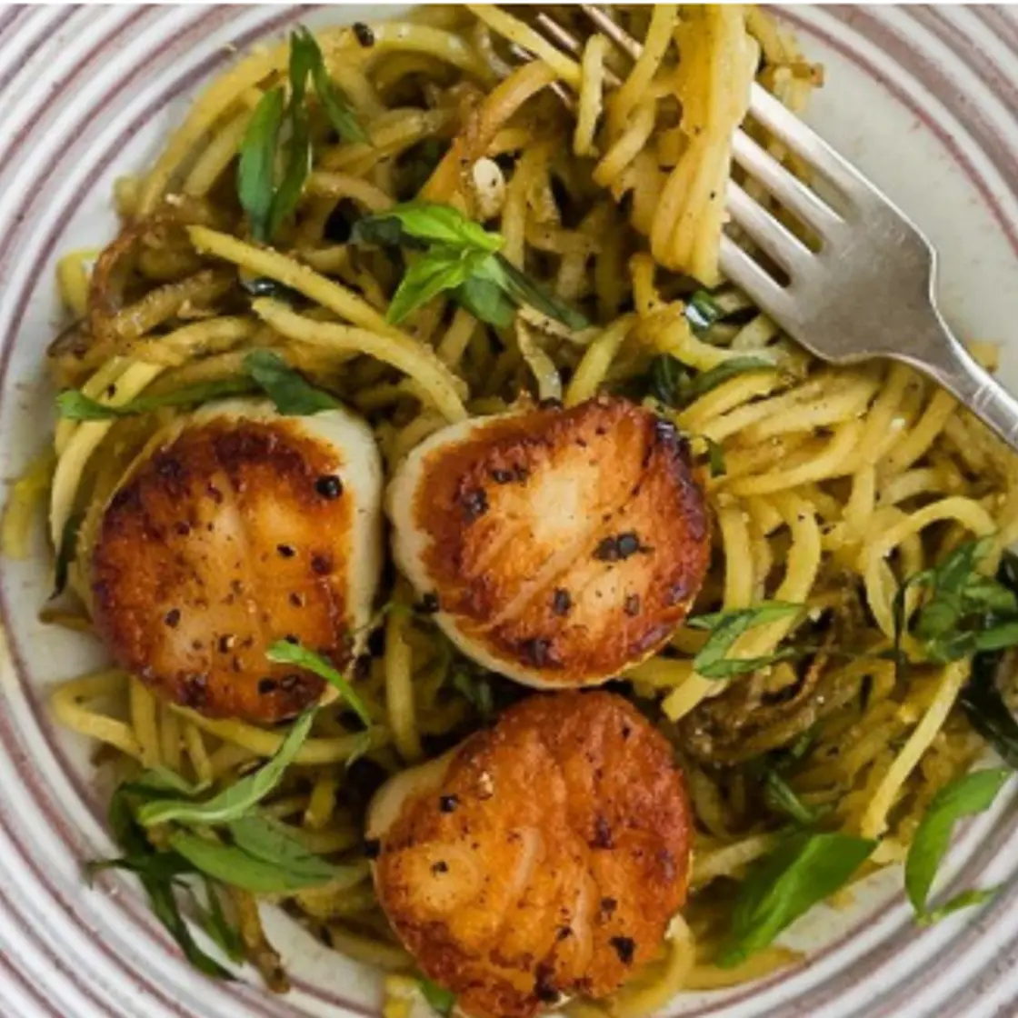 Sweet Potato & Scallop Pasta