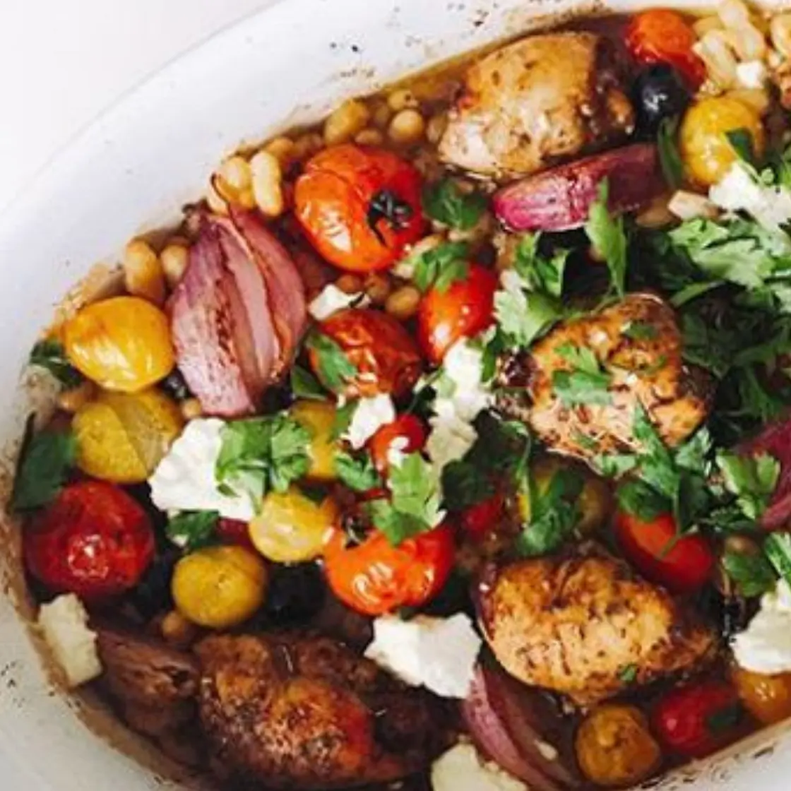 Double up Dinner: Mediterranean chicken and Buckwheat Salad