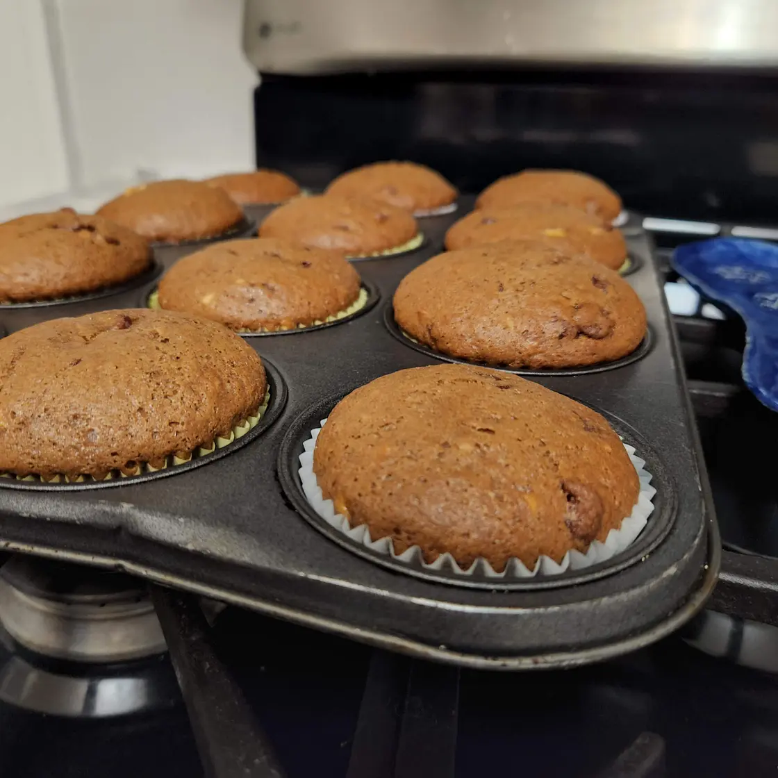 Double Chocolate Banana Muffins