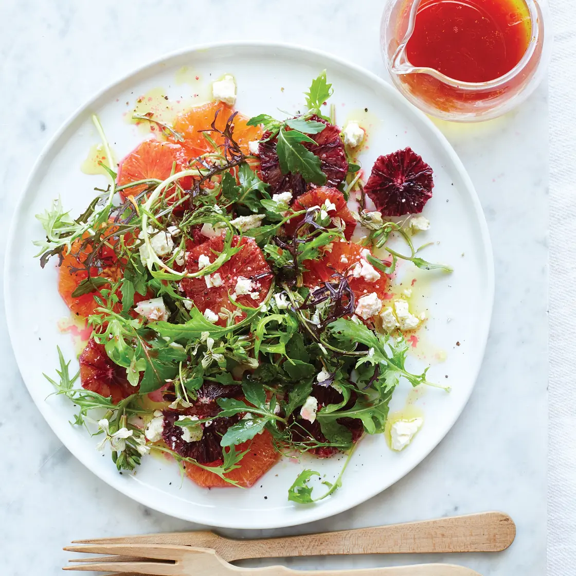 CARA CARA & BLOOD ORANGE SALAD WITH RICOTTA SALATA