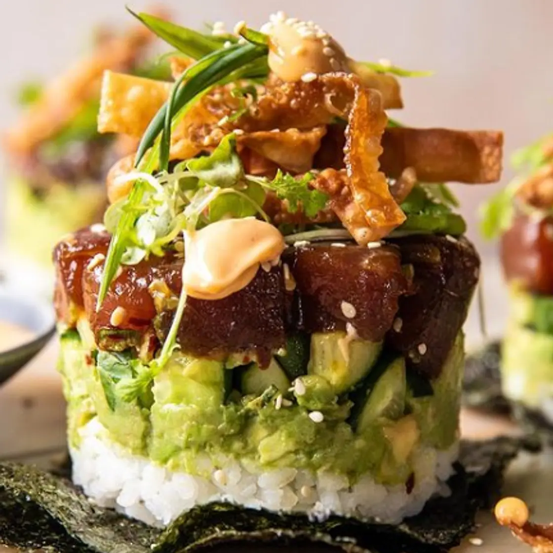 Spicy Tuna Roll Stack