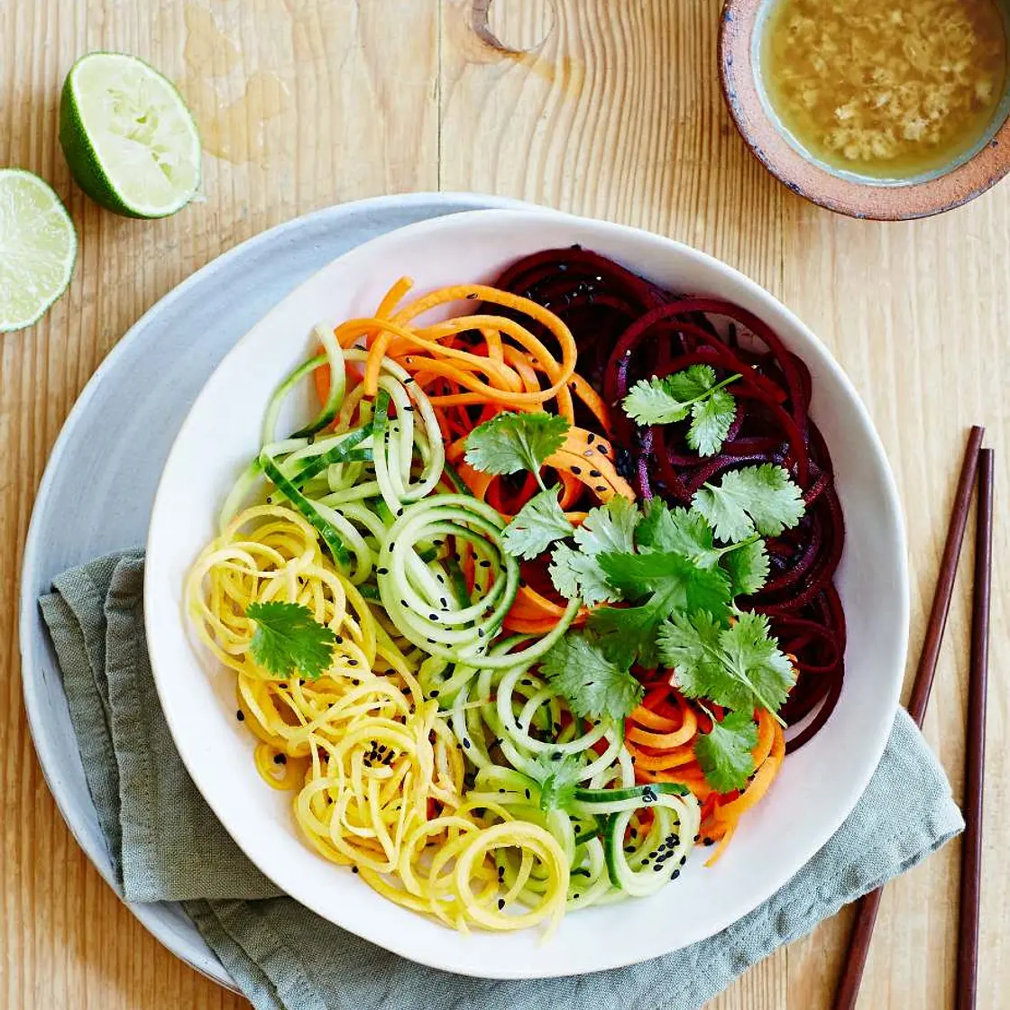 RAINBOW BOWL WITH SESAME & GINGER DRESSING