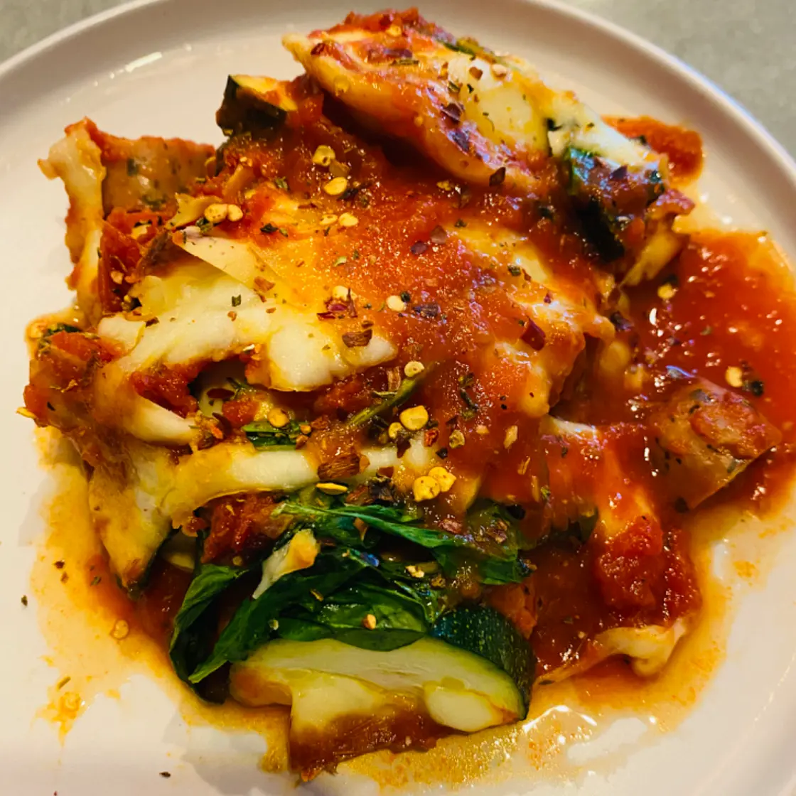 Plexus Spinach Ravioli Lasagna