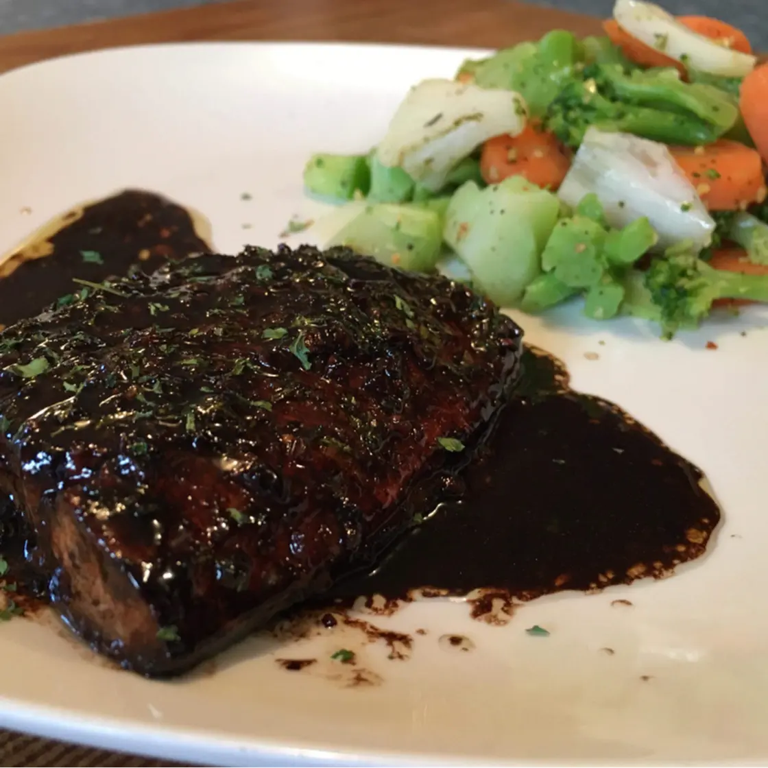 Blackened Garlic & Butter Honey Glazed Salmon