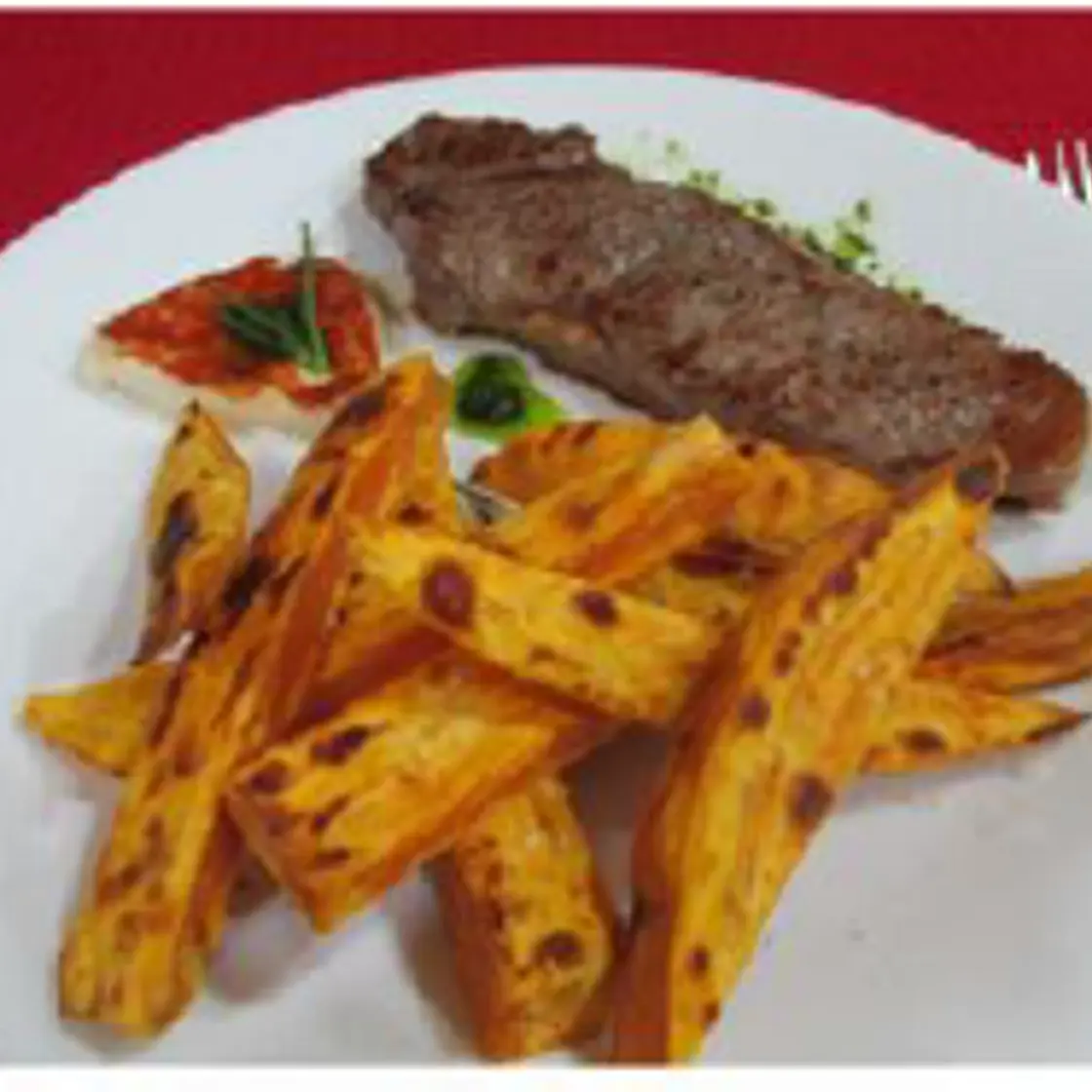 Ternera con chips de boniato