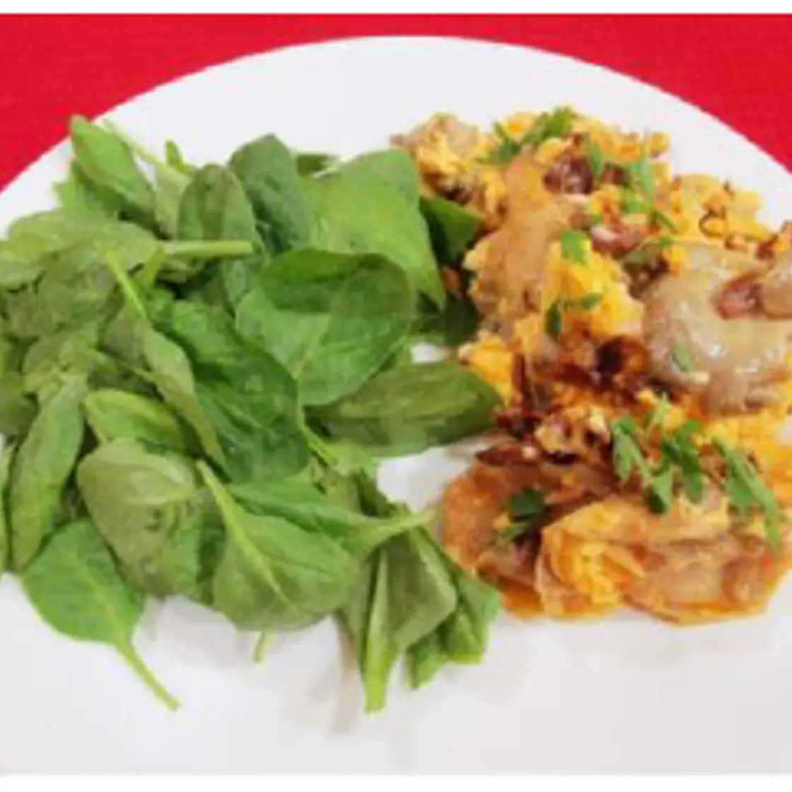 Revuelto de setas y chorizo