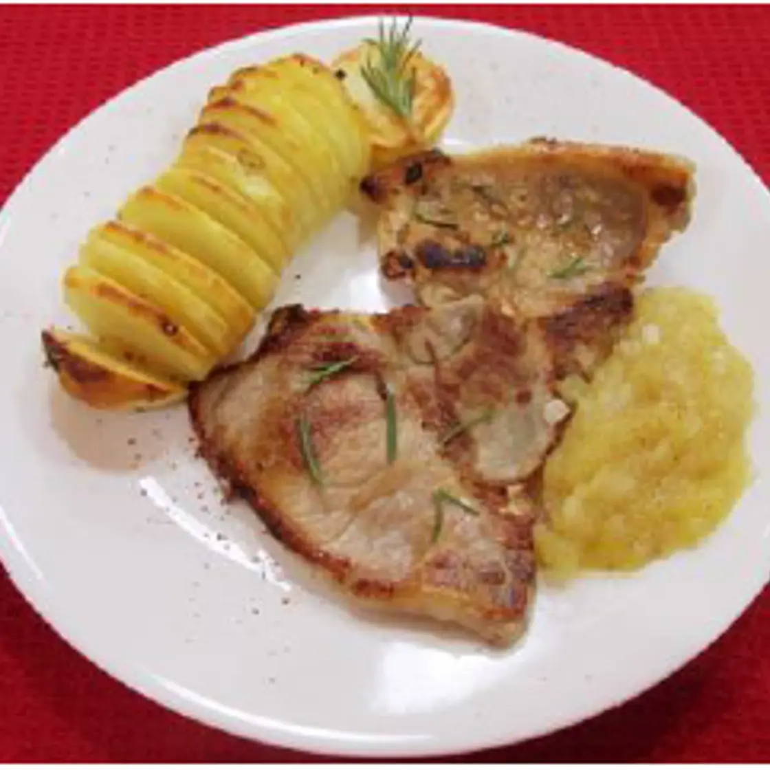 Chuleta de cerdo al romero