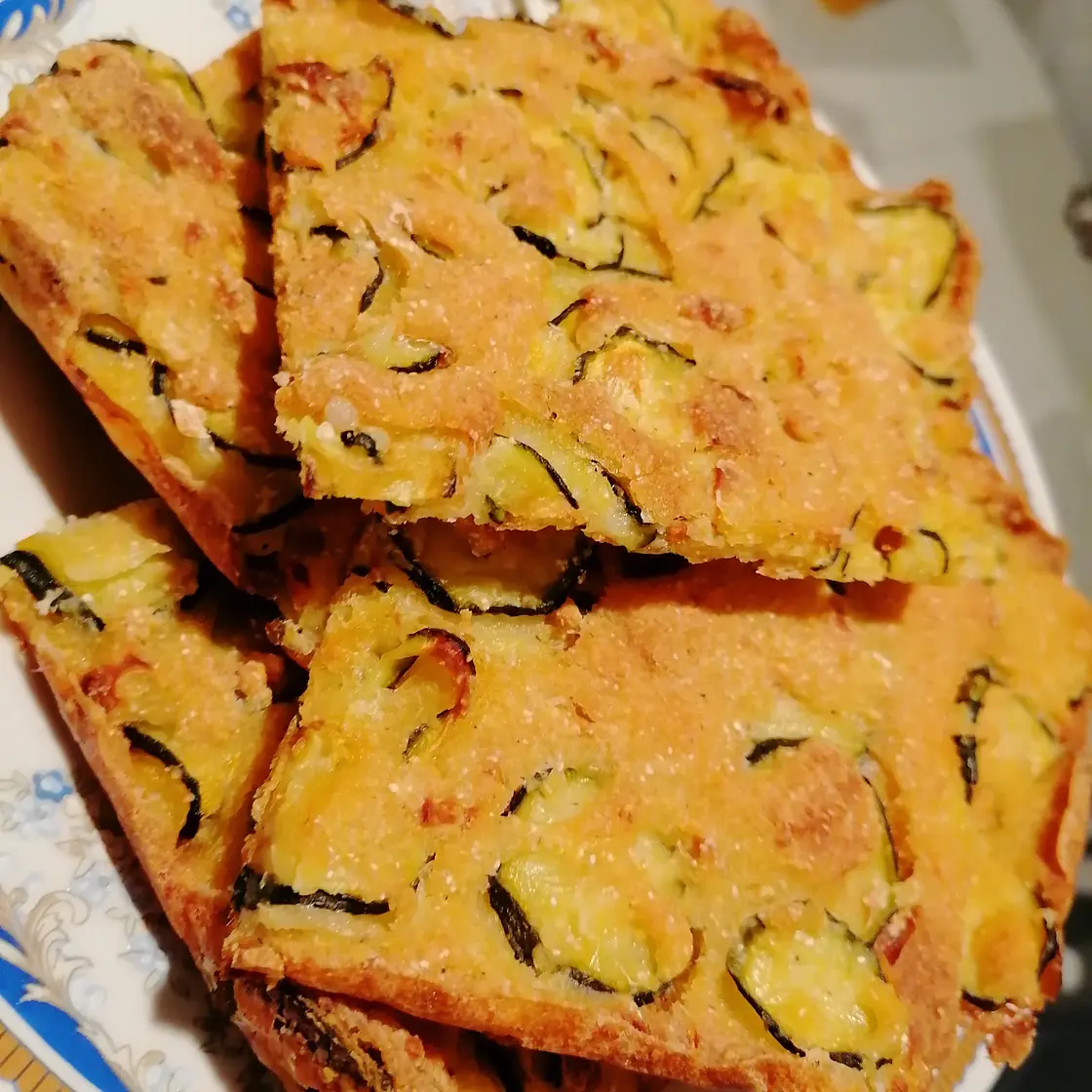 CRISPY ZUCCHINI FOCACCIA (SCARPACCIA)