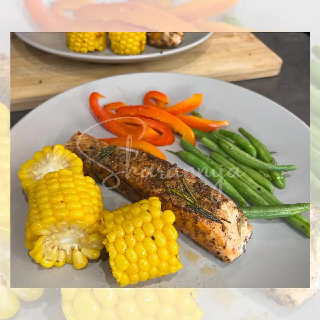 30min easy Low Carb Pan Fried Salmon & Veggies