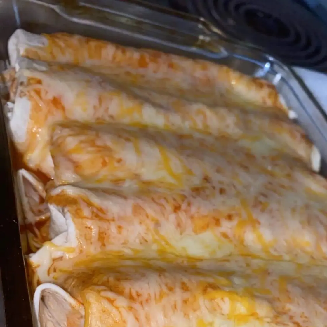 Cream cheese chicken enchiladas