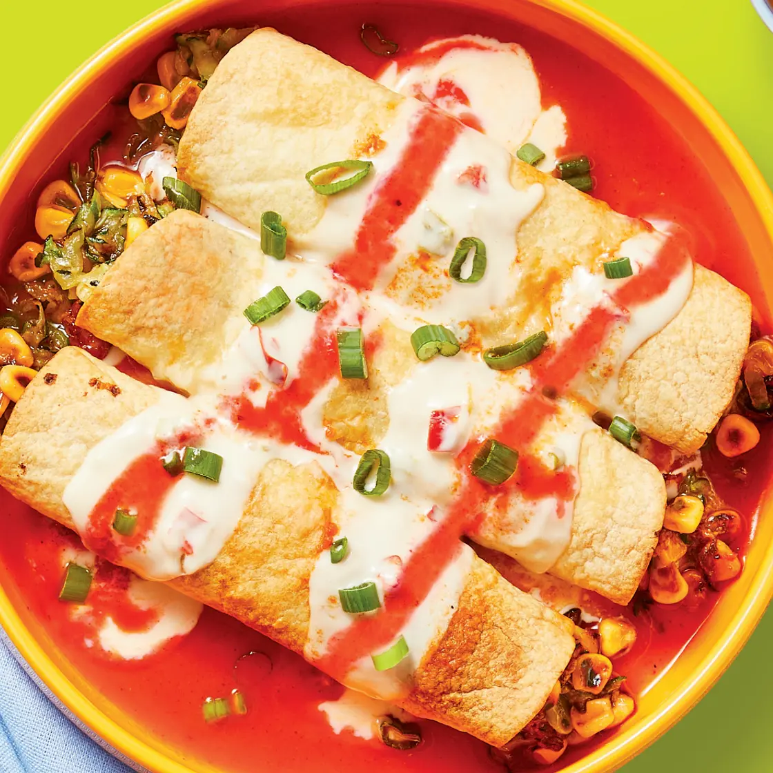 HF-Southwest Corn & Zucchini Flautas