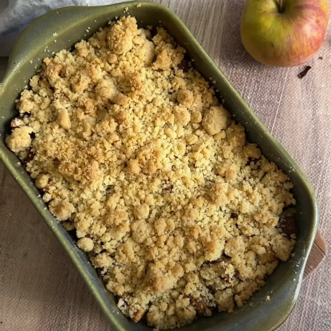 Crumble pommes choco