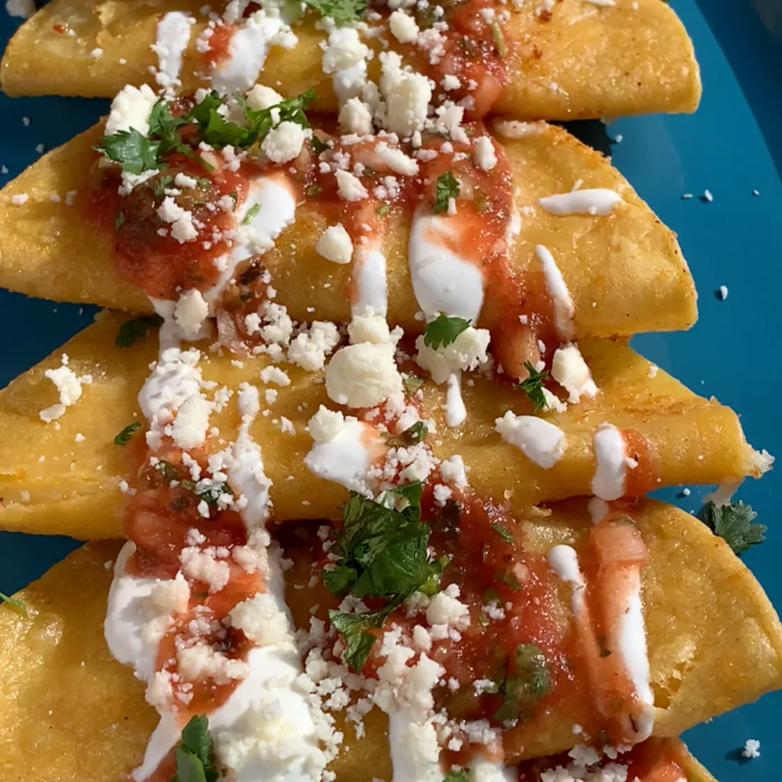 Tacos Durados Using Leftover Mashed Potatoes