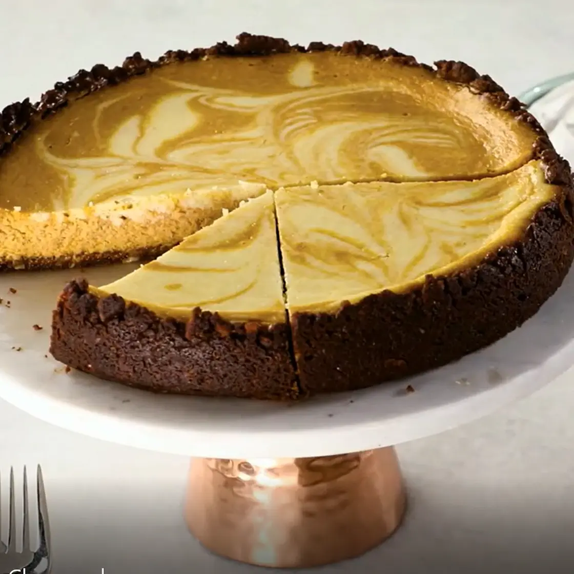 Pumpkin Marble Cheesecake