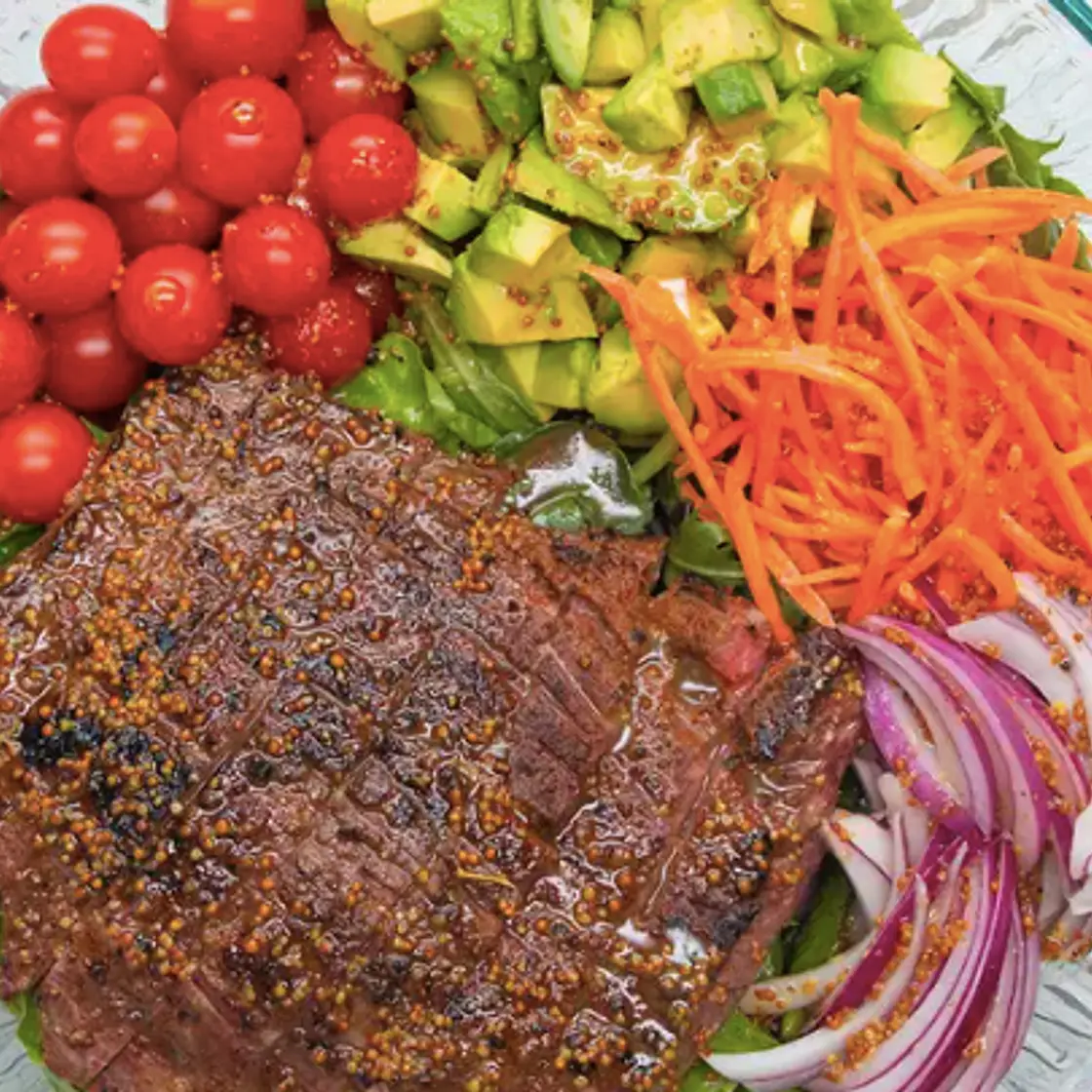 Spice-Rubbed Flank Steak Salad