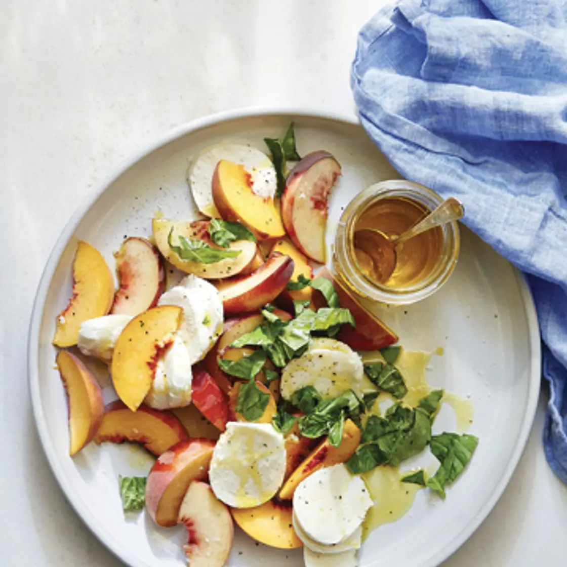 Peach Caprese