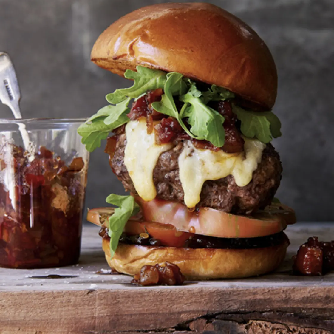 Gaines Brother Burgers with Drip Jam