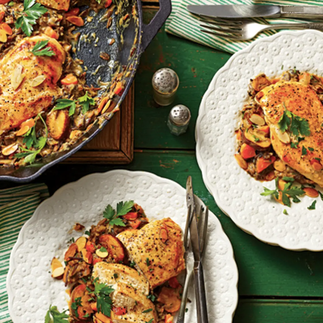 Chicken-and-WIld Rice Skillet Casserole