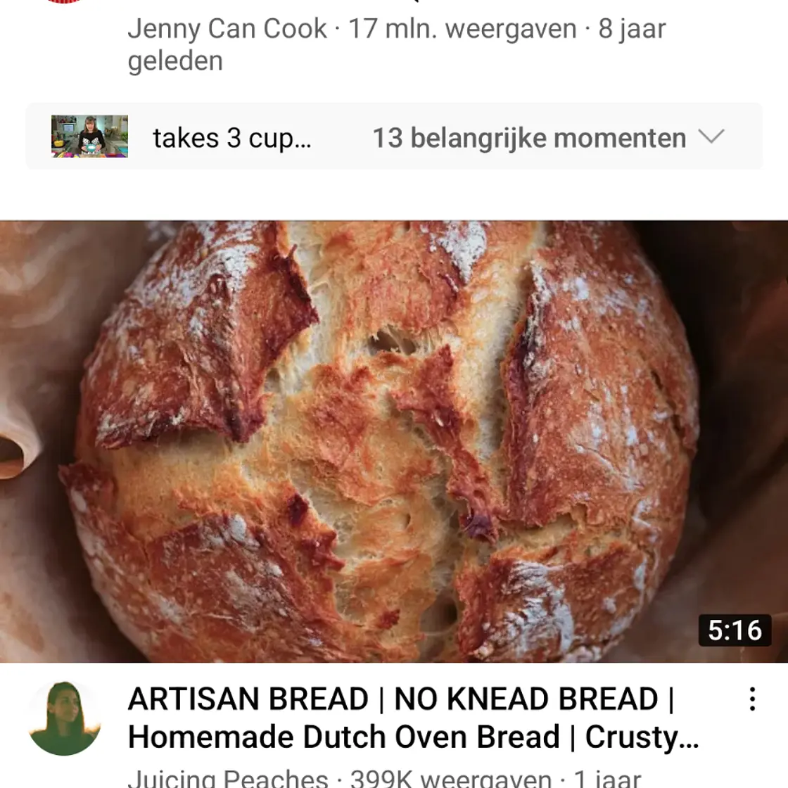 No knead bread fast 4,5 uur
