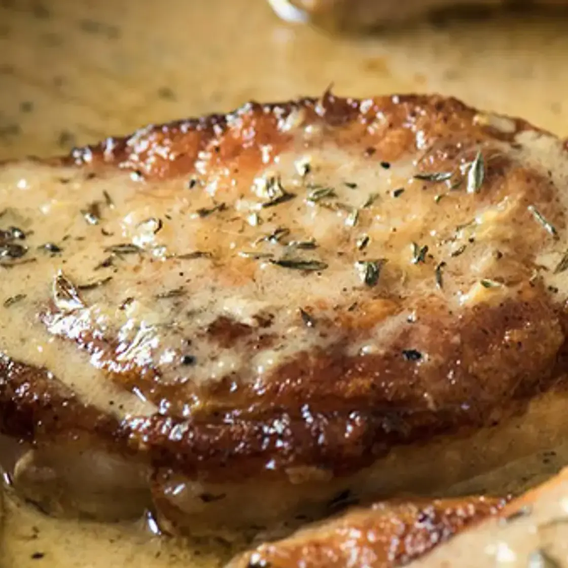 Côtelettes sauce moutarde