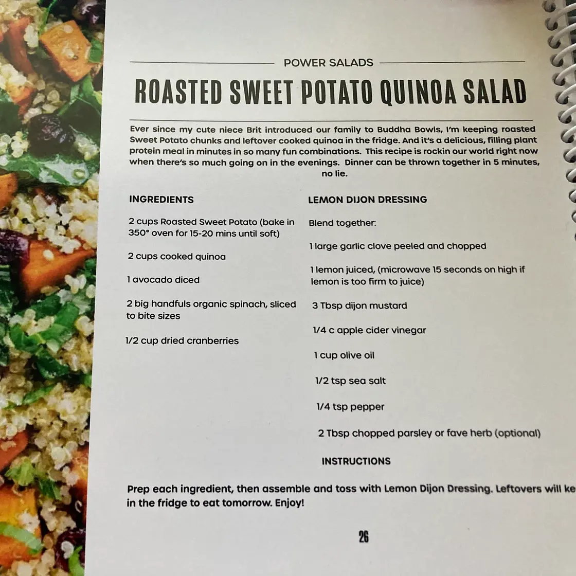 Roasted Sweet Potato Quinoa Salad