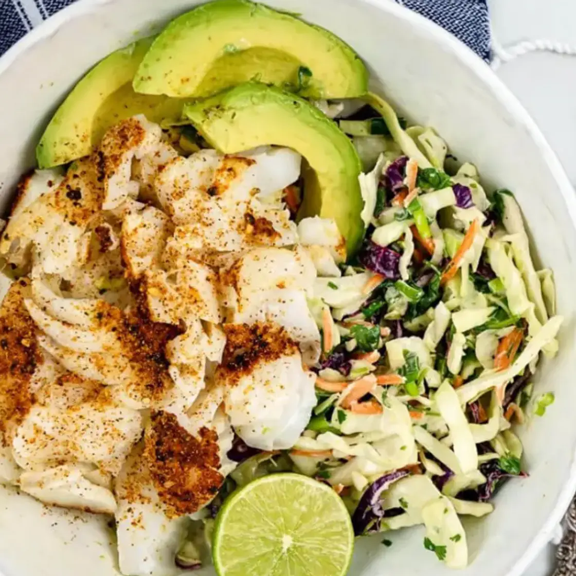 Lime & Avocado Fish Taco Bowls