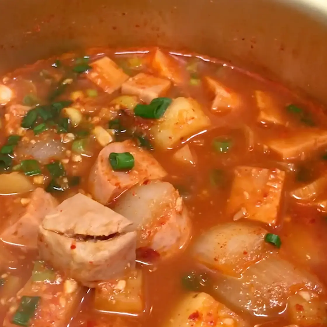 Spam Potato Spicy Stew