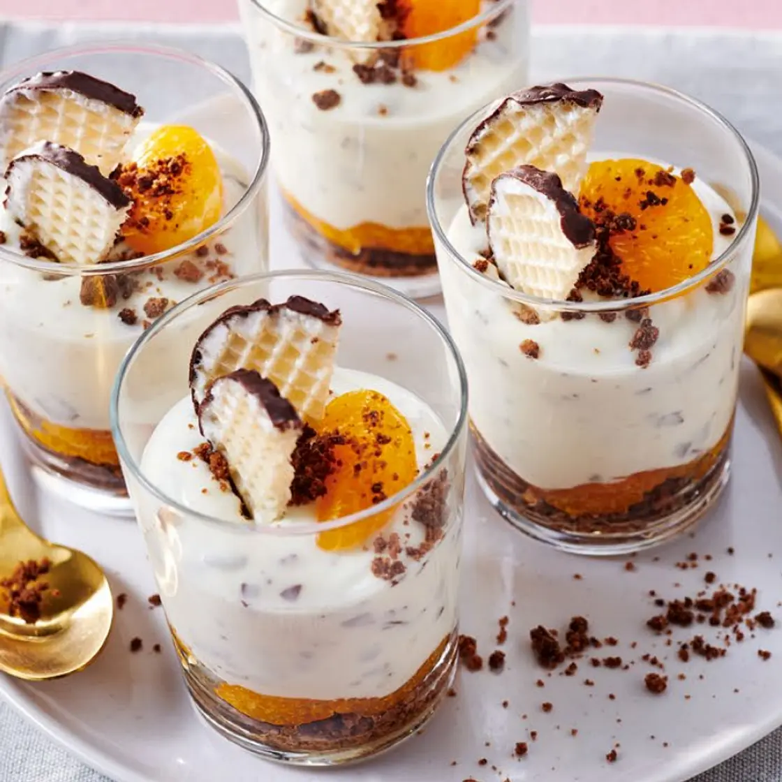 Schaumkuss-Quark-Creme mit Mandarinen (Thermomix)