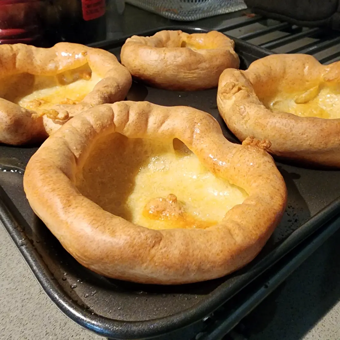 Traditional Sunday roast Yorkshire Puddings