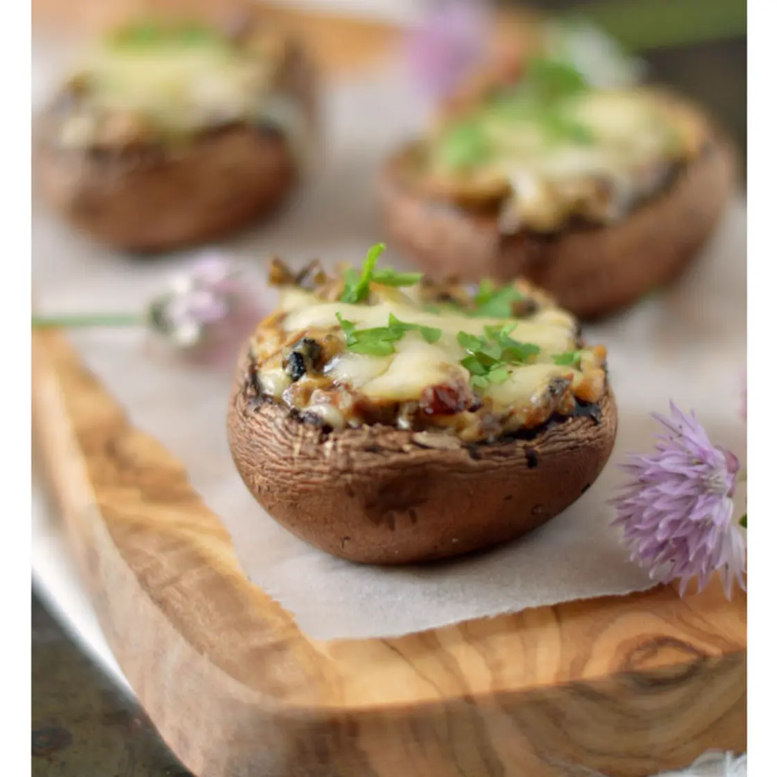 Kastanjechampignons met slakkeboter