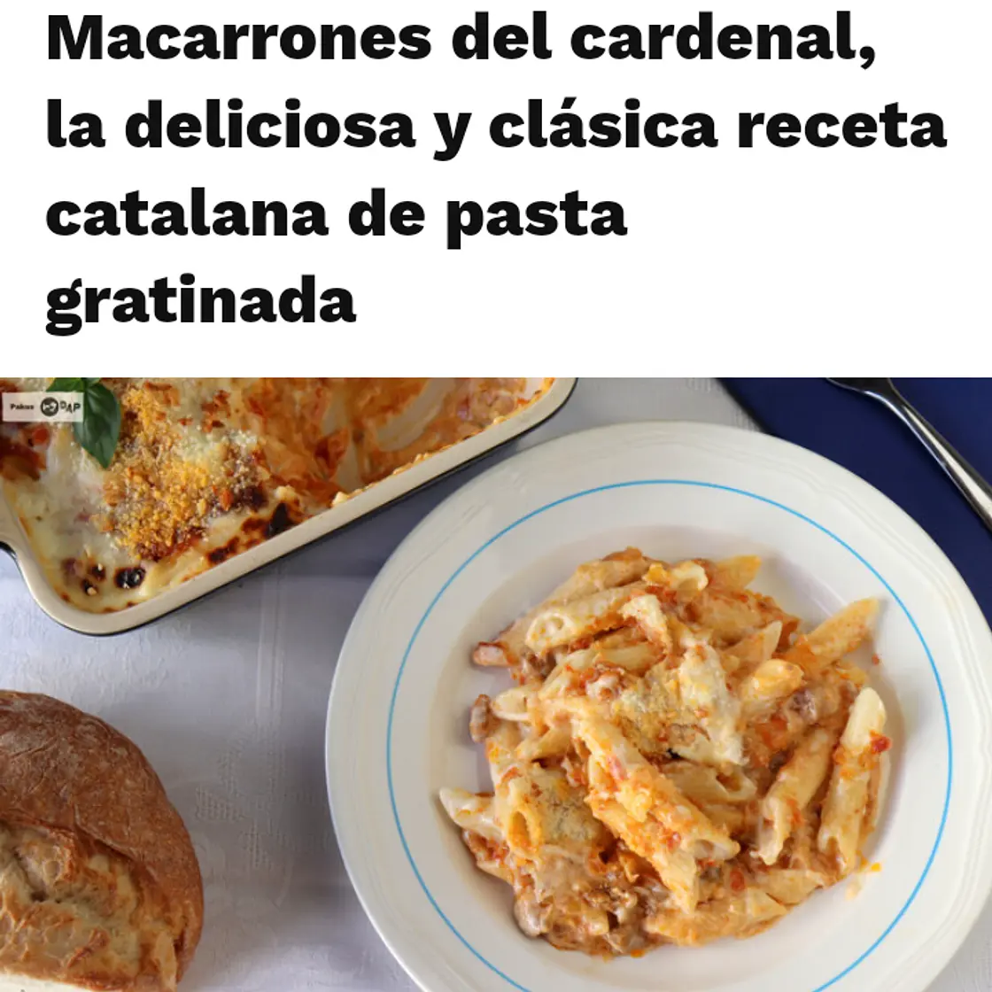Macarrones del cardenal